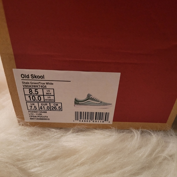 RARE COLOR VANS OLD SKOOL SHALE GREEN - Picture 5 of 8